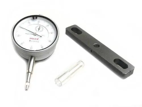 Comparatore BGM Original 51682, campo 0-10 mm e graduazione 0,01 mm, con supporto per prigionieri cilindro per individuare PMS e anticipo.