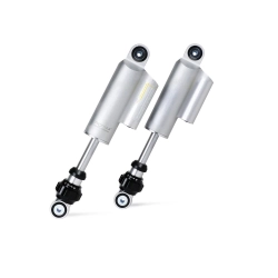 Coppia ammortizzatori anteriori -BGM PRO F16 COMPETITION- Lambretta LI, LIS, SX, TV (serie 2-3), DL, GP - argento