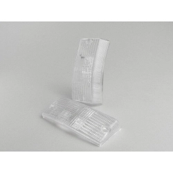 Coppia gemme freccia -BOSATTA- Vespa PX80, PX125, PX150, PX200, T5 125cc anteriore - incolore