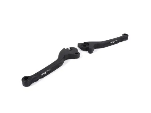 Leve freno e frizione BGM PRO CNC nere opache per Vespa PX 1998-2003 e LML Star/Stella con pompa Grimeca. MPN BGM4551KT.