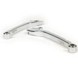 Coppia leve freno - BGM PRO sport, lungo (165mm)- Vespa LX, LXV, S, Primavera 50-150, Sprint 50-150 - cromato