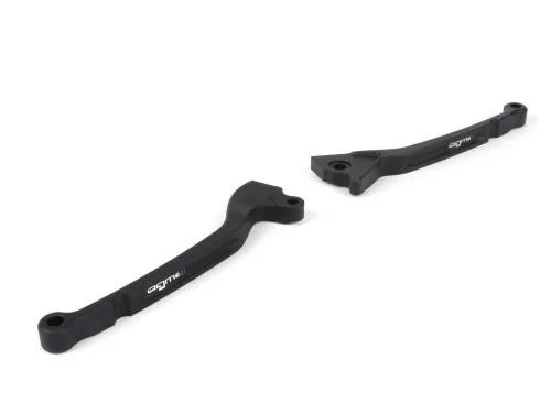 Coppia leve freno BGM PRO BGM4510 da 165 mm, alluminio CNC nero opaco, per Vespa LX, LXV, S, Primavera e Sprint 50-150 compatibili.