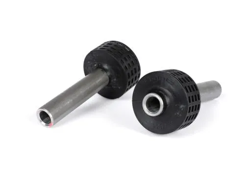 Coppia silent block motore BGM PRO BGM7955 per Vespa V50, V90, SS50, SS90, Primavera ed ET3. Rinforzati, direzionali e asimmetrici.
