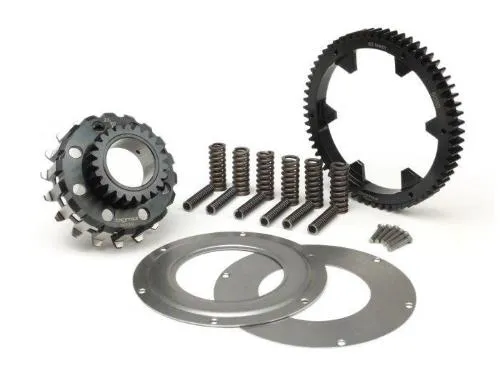 Primaria BGM PRO 23/63 a denti dritti, rapporto 2,74, per Vespa PX dal 1997 e Cosa2/FL dal 1992, con pignone, corona e parastrappi.