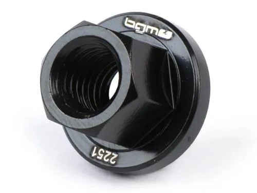 Dado volano M10 x 1.50 bordo Ø=22x4mm, h=15mm apertura chiave=14 -BGM PRO- Vespa V50 R (917730-), V50 S (81867-), V90 (194927-), PV125 (194970-), ET3, PK S
