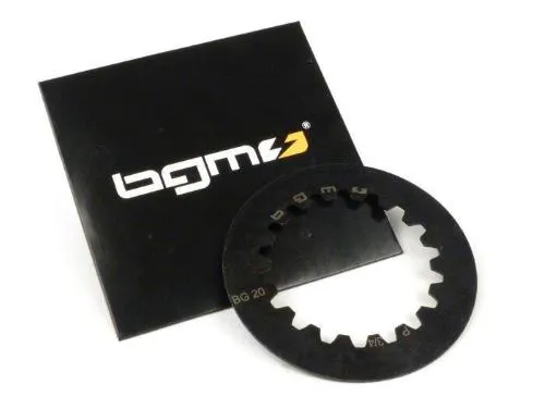 Disco acciaio BGM8040S senza tacca, spessore 1,5 mm, per posizioni 3 e 4 della frizione Cosa2 su Vespa Cosa2 e PX dal 1995; necessari due dischi.
