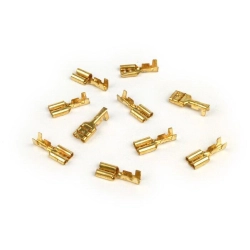 Faston ìinnesto lamellare femmina 6.3mm Ø=1.0-1.5mm² DIN 46340 - 10 pz