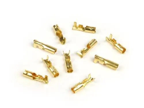 Faston innesto cilindrico femmina 4mm Ø=0.5-1.0mm² 10 pz