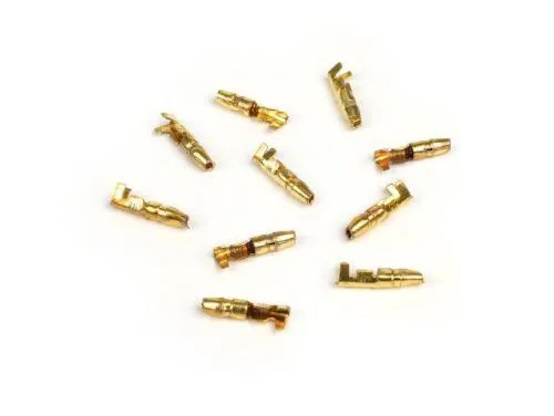 Faston innesto cilindrico maschio 4mm Ø=0.5-1.0mm² 10 pz
