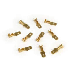 Faston innesto lamellare maschio 4.8mm Ø=0.5-1.0mm² DIN 46343 - 10 pz