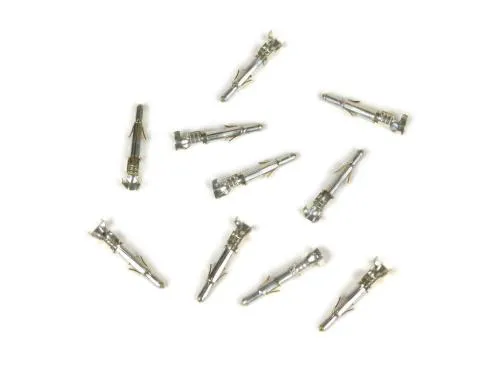 10 terminali cilindrici maschio BGM ORIGINAL BGM4710M, 20x2,1 mm, per cablaggio statore Vespa PK, PX Arcobaleno, Cosa e T5.