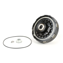 Frizione -BGM Pro Superstrong 2.0 CR80 Ultralube, tipo Cosa2/FL- per ingranaggio elastico 62/63 denti (diritti)- Vespa PX, Cosa, T5, Sprint150 Veloce, Rally, GTR, TS125, Super150 (VBC) - 25 denti