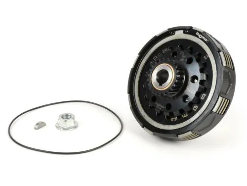Frizione -BGM Pro Superstrong 2.0 CR80 Ultralube, tipo Cosa2/FL- per ingranaggio elastico 67/68 denti - Vespa PX80, PX125, PX150, T5 125cc, Cosa, Sprint150, Rally180, GT125/GTR125, TS125, GL150, Super125 (VNC1, 11001-), Super150 - 20 denti