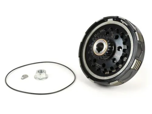 Frizione BGM PRO Superstrong 2.0 CR80 Ultralube Z21 per primarie Z67/Z68 su Vespa PX 80-150, T5, Cosa e Largeframe compatibili.