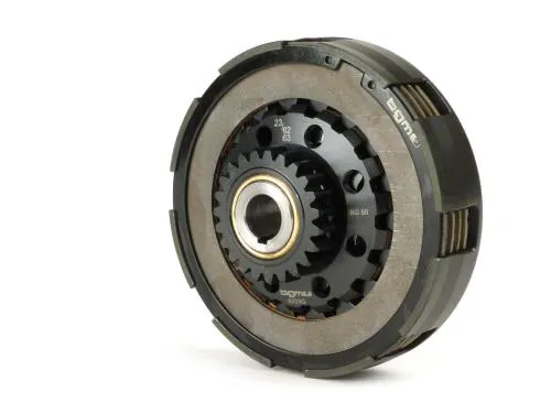 Frizione BGM PRO Superstrong CNC BGM8123 tipo Cosa2/FL, pignone Z23 per primaria Z62/Z63 diritta di Vespa PX, T5, Cosa e Largeframe indicate.