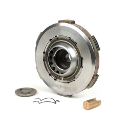 Frizione completa BGM PRO Superstrong BGM8050VD per ingranaggio multiplo DRT Vespa Smallframe, con piattello per V50, PK S e PK XL1.