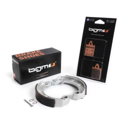 Brake shoes -BGM PRO Sintersport- Vespa PX (1998-2010, 'Grimeca' front disc brake + rear drum brake) - Vespa PX Disc/My, LML Star, Stella, Grimeca Classic retrofit disc brake + Grimeca NT