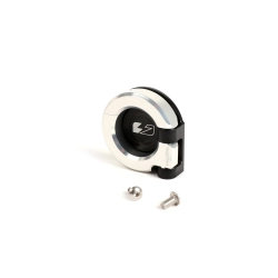 Gancio portaborsa BGM PRO BGM5710S in alluminio CNC argento per Vespa GT, GTS, GTV, GTL e S 50-300 compatibili, con due viti incluse.
