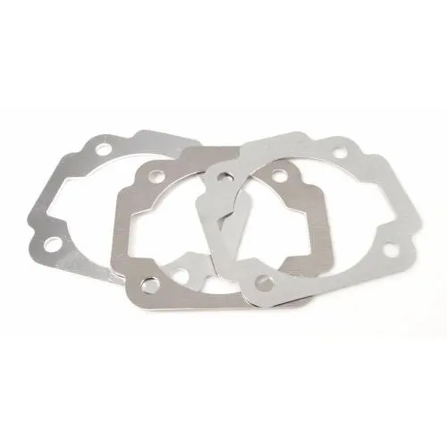 Distanziale SIP in alluminio da 0,8 mm per cilindri compatibili su Vespa Smallframe 50-125, incluso Polini 130. Verificare fasature e squish.