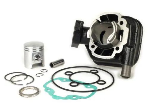 Gruppo termico BGM ORIGINAL PEU2000 da 50 cc per motori Peugeot verticali LC di Speedfight 1, Speedfight 2 e X-Fight 50 compatibili.