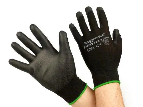 Guanti da lavoro - protettivi -BGM PRO-tection in filato sottile, 100% nylon con rivestimento in poliuretano - taglia M (8)