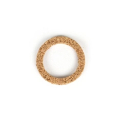 Gasket for fuel tap indicator glass - BGM ORIGINAL 26.5x35x4mm - Vespa Wideframe VN, VM, ACMA - cork